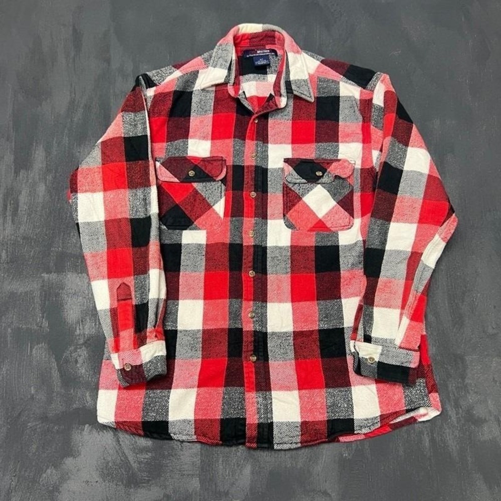 Five Brothers Flannel Shirt Mens XL Tall Cotton Plaid‎